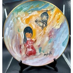 DeGrazia Collector Plate "Bell Of Hope" 1977 Limited Edition # 4151 / 10,000